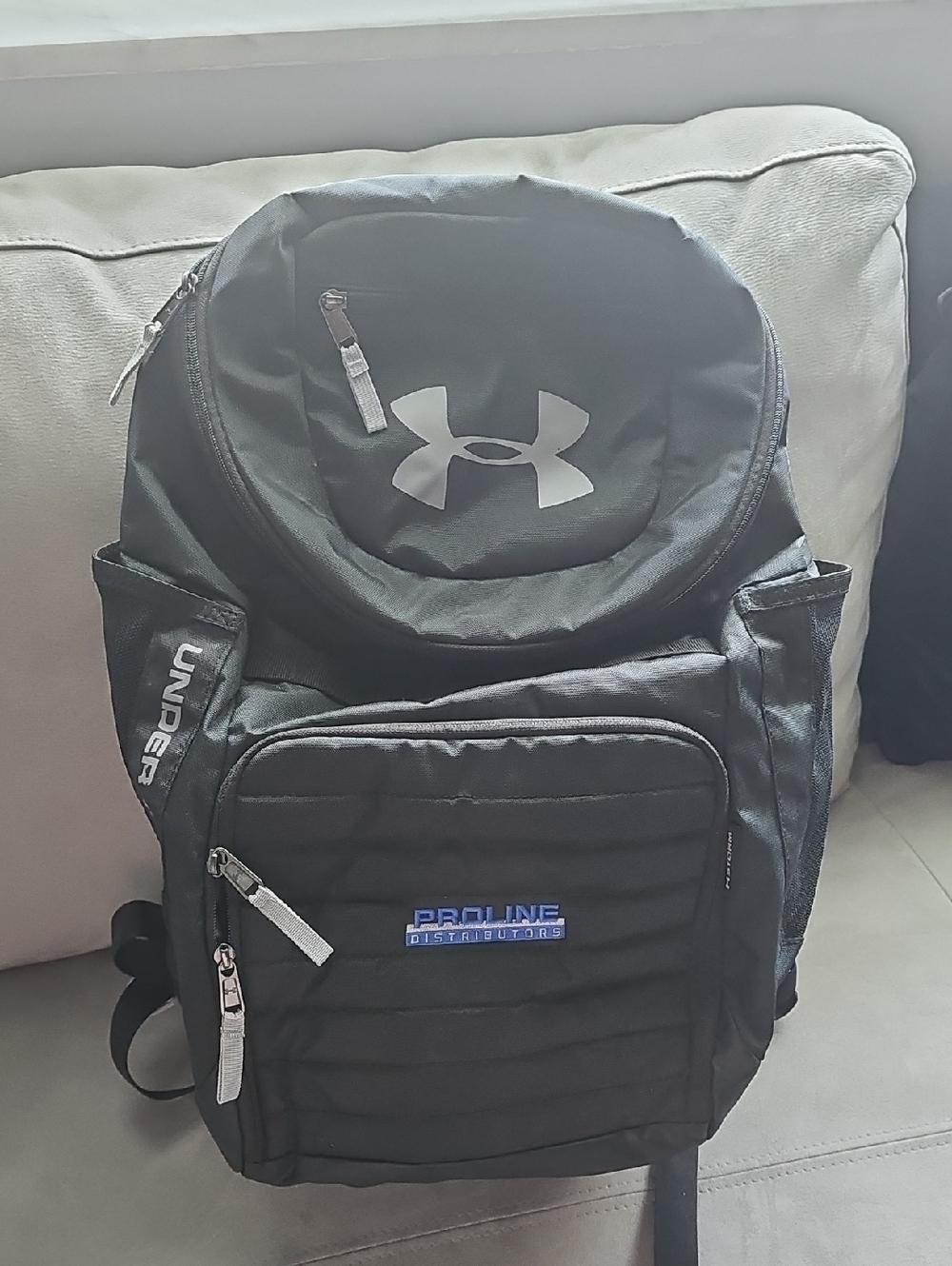 Under Armour Undeniable 3.0 Black Backpack with White Logo
